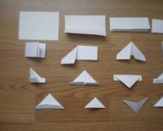 Схемы сборки оригами (цветов)